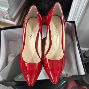 Boutique 9 Red Patent Leather Pumps